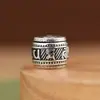 Colgante de plata de ley 925 con diseño retro de ciervo dorado, con diez mil caracteres, texto de juego, cuentas de barril, para mujer, venta al por mayor
