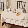 Mantel con Caída Estilo Francés, Lavable, Impermeable, Resistente al Aceite, Salvamanteles Ovalado, Funda Antipolvo para Mesa de Café, Tela de Cubierta Romántica Estilo Americano de Lujo Ligero