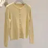 Cárdigan de punto trenzado, color liso, de alta gama, estilo coreano, cuello redondo, con pliegues para mujer, nueva colección de primavera, top juvenil de manga larga, corte holgado