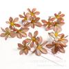 Flores Artificiais, Flores Pequenas de Três Pontas, Materiais DIY, Decoração de Casa, Arte Floral, Flores Falsas, Acessórios de Caixa de Presente Transfronteiriços Realistas de Alta Qualidade