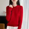 Suéter de Punto Trenzado con Cuello Polo para Mujer, Tejido Aran Retro, Delgado, Manga Larga, Capa Base Otoño Invierno