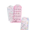 Pegatinas Populares Lindas de Series de Dibujos Animados en Relieve Acrílicas Creativas Hechas a Mano Decoración para Funda de Teléfono Material para Diario Pegatinas