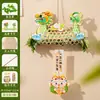 Decorações Artesanais DIY Personalizadas para o Festival do Barco-Dragão: Barco-Dragão de Bambu, Decorações de Suspensão de Artemísia, Buquês de Flores, Enfeites de Porta, Decorações para Atividades de Crianças em Jardim de Infância