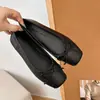 Sapatilhas estilo princesa com laço, sapatos baixos versáteis de bico quadrado para o outono de 2026, sapatilhas para todas as estações com solas macias, sapatos náuticos femininos