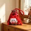 Bolsa de regalo de Navidad con cordón transfronteriza, bolsa de regalo decorativa creativa, empaque de dulces de Santa Claus, bolsa de regalo portátil