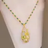Diseño Original Floración Prosperidad Moda Temperamento Collar Personalidad Versátil Colgante Tendencia Tiktok Cadena Ligera de Lujo para Clavícula para Mujeres