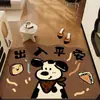 Alfombra de Entrada de Animales Lindos de Diatomeas, Felpudo para Puerta de Baño/Inodoro, Antideslizante, Absorbente de Agua, Secado Rápido, Esterilla para Suelo