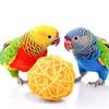 Pelota de Ratán de Color Natural Juguete para Roer para Loros para Entrenamiento de Forrajeo, Compañía y Desgaste Dental; Pelota Juguete para Masticar Gato
