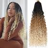 Temu/Shein Trenzas de Crochet Transfronterizas Trenzas de Tres Cabos Aliexpress Trenzas de Fibra Sintética Peluca Esponjosa