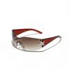Gafas Xunge Nuevo Llegada Gafas de Sol Sin Montura Moda Europea y Americana Personalizadas Y2K Ciclismo Gafas de Sol de Estrella de Cinco Puntas para Hombres