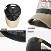 Gorra de béisbol bordada con efecto vintage lavado y desgastado, transfronteriza, para hombre y mujer, gorra con visera para proteger del sol en exteriores, sombrero de moda de estilo americano con bloques de color