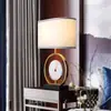 Sala de Estar Pós-moderna Estudo Escritório Metal Tecido Luminária de Mesa Novo Estilo Chinês Decoração Modelo de Quarto Designer