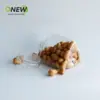 Pote Plástico Pet Food 340ml Pote Selado Transparente para Lanches Pote Plástico para Nozes Pistache Pote para Doces Biscoitos