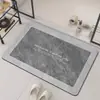 Tapete de Chão de Terra de Diatomáceas Estilo Minimalista Transfronteiriço, Tapete de Banheiro Absorvente de Água Secagem Rápida Antiderrapante, Fácil de Manter, Tapete de Entrada Antiderrapante