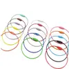 Anéis de Aço Pintado Coloridos Transfronteiriços, Chaveiros de Cabo de Aço, Chaveiros, Correntes de Aço, Acessórios DIY Atacado