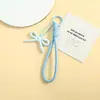Lanyard para Teléfono de Lazo Color Macarrón Cuerda Trenzada Llavero Anti-pérdida Accesorios Colgante de Bolso Material Hecho a Mano Accesorios