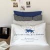 [Funda de Almohada Producto Individual] Diseño de Estilo Ins Casual Pieza Única Funda de Almohada de Algodón Puro Un Par 2
