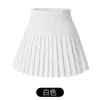 Nueva falda plisada blanca transfronteriza, falda de tenis de verano de secado rápido para mujer, ropa deportiva para exteriores anti-exposición, adelgazante, yoga, ciclismo