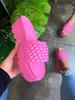 43 yardas verano nuevo europeo y americano cabeza cuadrada fondo plano playa para exteriores zapatillas tejidas sandalias de talla grande para mujer comercio exterior