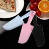 Cuchillo Desechable para Pastel de Cumpleaños Plástico Engrosado Mate Suave Serrado Pala Cuchillo Utensilios para Hornear Grado Alimenticio