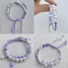 Popular Sala de Transmissão Ao Vivo Xiaohongshu Novo Estilo Étnico Pulseira de Pérola Trançada Feminina Personalizada Literária Retrô Acessórios Atacado