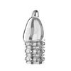 Condón Beso Mágico, Condón Nervado, Juguete Sexual Masculino de Mayor Longitud, Funda de Cristal Transparente, Funda para Prepucio para Adultos