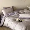 Algodón de alta calidad de fibra larga 100S Satén Jacquard Juego de Cuatro Piezas 100% Algodón Funda Nórdica de Algodón Puro Sábana Ropa de Cama