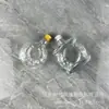 Al por mayor en stock 50ml Copa de Vidrio Plana Botella de Vino Botella de Vidrio Blanco Alto con Tapa de Aluminio a Juego Suministro Botella Pequeña de Vino Tinto con Tapa