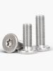 M2.5M3M4M5M6M 8 304 tornillo de cabeza plana de flor de ciruelo de acero inoxidable cabeza delgada CM tornillo de cabeza plana de cabeza baja para computadora