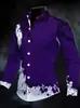 Nova camisa masculina de moda plus size com estampa digital, disponível exclusivamente nos sites independentes AliExpress e Amazon europeus e americanos
