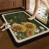 Alfombrilla de Baño de Lujo Ligero de Barro Diatomeas Alfombra para Entrada de Inodoro Resistente a Manchas Antideslizante Secado Rápido Uso en el Hogar Absorbente de Agua Felpudo