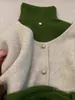 Chaleco de punto gris de alta gama con pequeños botones dorados para mujer, otoño e invierno, suave y glutinoso, chaleco suéter para llevar en capas, top sin mangas con sentido del diseño