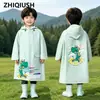 Capa de Chuva Nova e Moderna para Crianças, Meninos e Meninas, Impermeável de Corpo Inteiro, Adequada para Alunos do Ensino Fundamental e Jardim de Infância