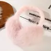 Protetores de Ouvido Dobráveis de Pelo Longo para Mulheres, Protetores de Ouvido Anti-Frio e Anti-Congelamento para Crianças, Protetores de Ouvido Quentes de Pelúcia para Outono e Inverno para Ciclismo