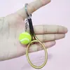 Llavero de Raqueta de Tenis Simulada, Colgante Creativo y de Moda para Bolso, Regalo Souvenir, Pequeño Colgante Decorativo de Año Nuevo del Caballo