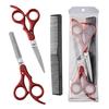 Tesouras de aço inoxidável para crianças, tesouras especiais para pet, tesouras de cabelo, tesouras de barbeiro para cachorro, conjunto de tesouras de barbeiro