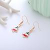 Aretes de Navidad Aretes de botón de Navidad Copo de nieve Año Nuevo Dibujos animados Árbol de Navidad Aretes colgantes Lote mixto Elementos navideños