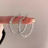 Aretes Grandes de Plata Rota 2025 Nuevo Estilo Caliente Lujo Accesible Aretes de Gama Alta Adecuados para Caras Redondas Aretes Exagerados Venta al por Mayor