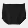 Pantaletas de verano finas de seda helada para mujer, de cintura alta, control de abdomen, levanta glúteos, seda de morera grado 10A, antibacterianas, entrepierna extendida