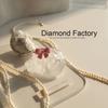 Anillo de terciopelo dulce estilo ins con lazo y flocking anillo de dedo de dieta ajustable retro lindo para chica otoño e invierno femenino