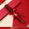 Peine de Boda Rojo con Cojín de Aire Peine para Novia Dote Espejo de Boda Caja de Regalo Set de Artículos de Boda