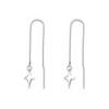 Pendientes de Estrella de Cuatro Puntas para Mujer, Coreanos 2026 Nuevos Pendientes de Estrella Asimétricos de Moda, Pendientes Pequeños de Estilo Fresco y Minimalista