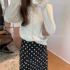 Casaco de outono estilo coreano: um cardigã de malha de cashmere soltinho, confortável e macio para mulheres, perfeito como suéter ou camada externa para o outono e inverno