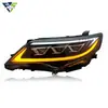 Adecuado para Camry 2012-2014 Ensamblaje de Faros Modificación Lente LED Luces Diurnas Luces de Giro