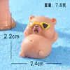 Decoración de Acuario para Peces Capibara de Verano Accesorios Decorativos Creativos Lindos Capibaras Micro-Paisajismo Jardinería Resina Pequeños Adornos
