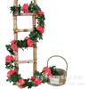 Flor artificial Flor falsa Flor de seda Videira Videira Rosa Flor Videira Ar condicionado Tubo de água Arco de casamento Enrolamento Flor decorativa Videira