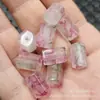 Cuarcita Rosa Verde Blanca Jade Hexagonal Passepartout Jade Cuentas Sueltas Turmalina de Imitación Cuentas Barril Poligonales Pulsera Joyería Accesorios