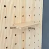 Tablero de clavijas Accesorios de Madera Maciza Juego a Juego Ganchos para Tablero en Capas Divisores de Colores Unidad de Estantería de Almacenamiento