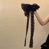 Grampo de Cabelo com Laço de Renda Super Fada para Mulheres, Acessório de Cabelo Elegante e Sofisticado para a Parte de Trás da Cabeça, Ornamento de Cabelo de Alta Qualidade