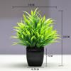 Venda quente transfronteiriça Simulação de planta Planta falsa Planta verde Decoração interna e externa Simulação de eucalipto em vaso de plástico Planta pequena em vaso